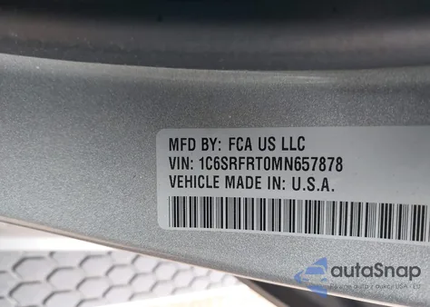 2021 Ram 1500 Laramie 4X4 6'4 Box from USA, damaged, VIN 1C6SRFRT0MN657878